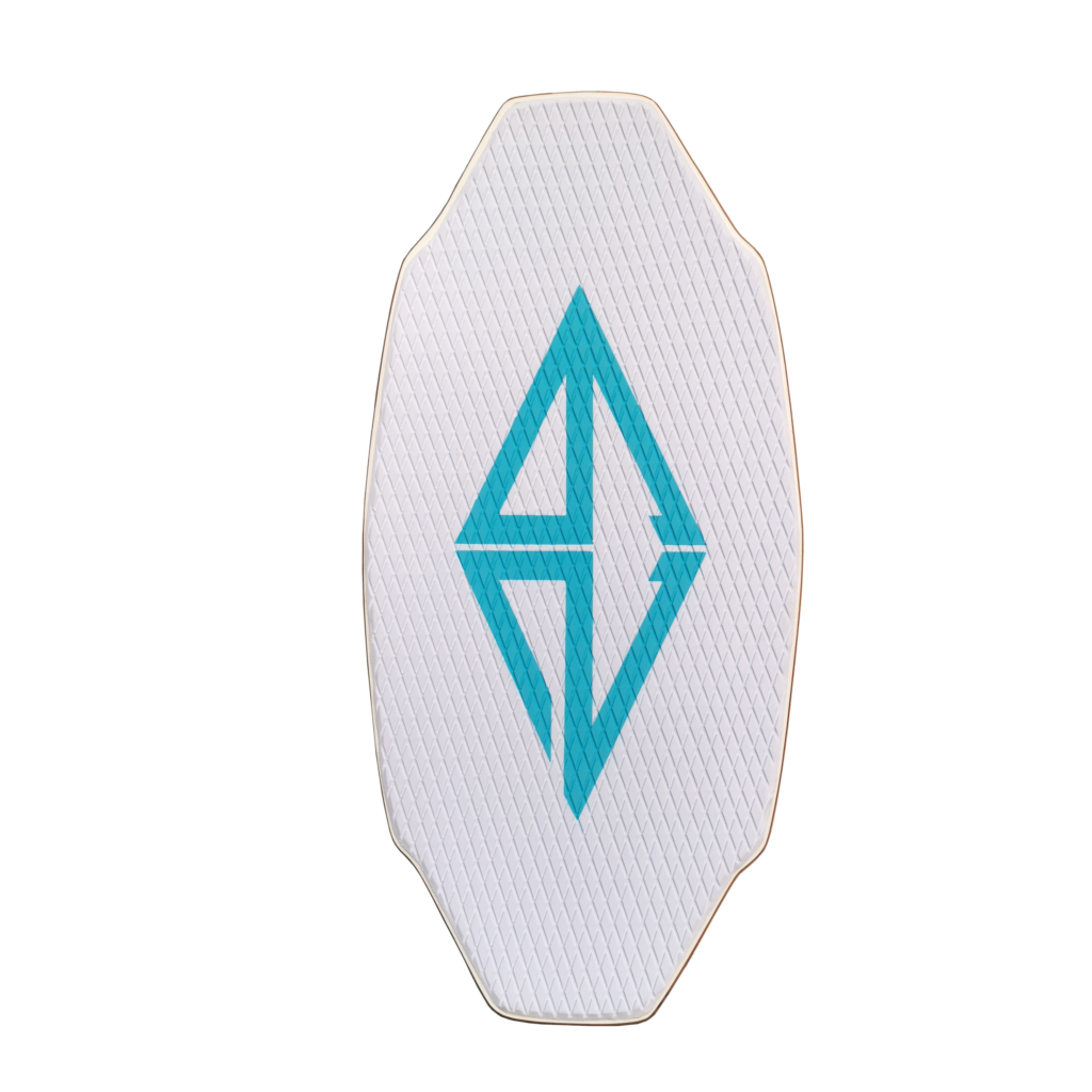 Tavola Da Surf Laminato Skimboard GoZone Tropic Blue - HPL Standard Per Scivolamento Sull'acqua Board Acque Basse - 13